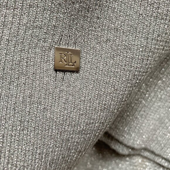 Lauren Ralph Lauren Shimmer Turtleneck & Scarf Set | Size Medium - Picture 5 of 13